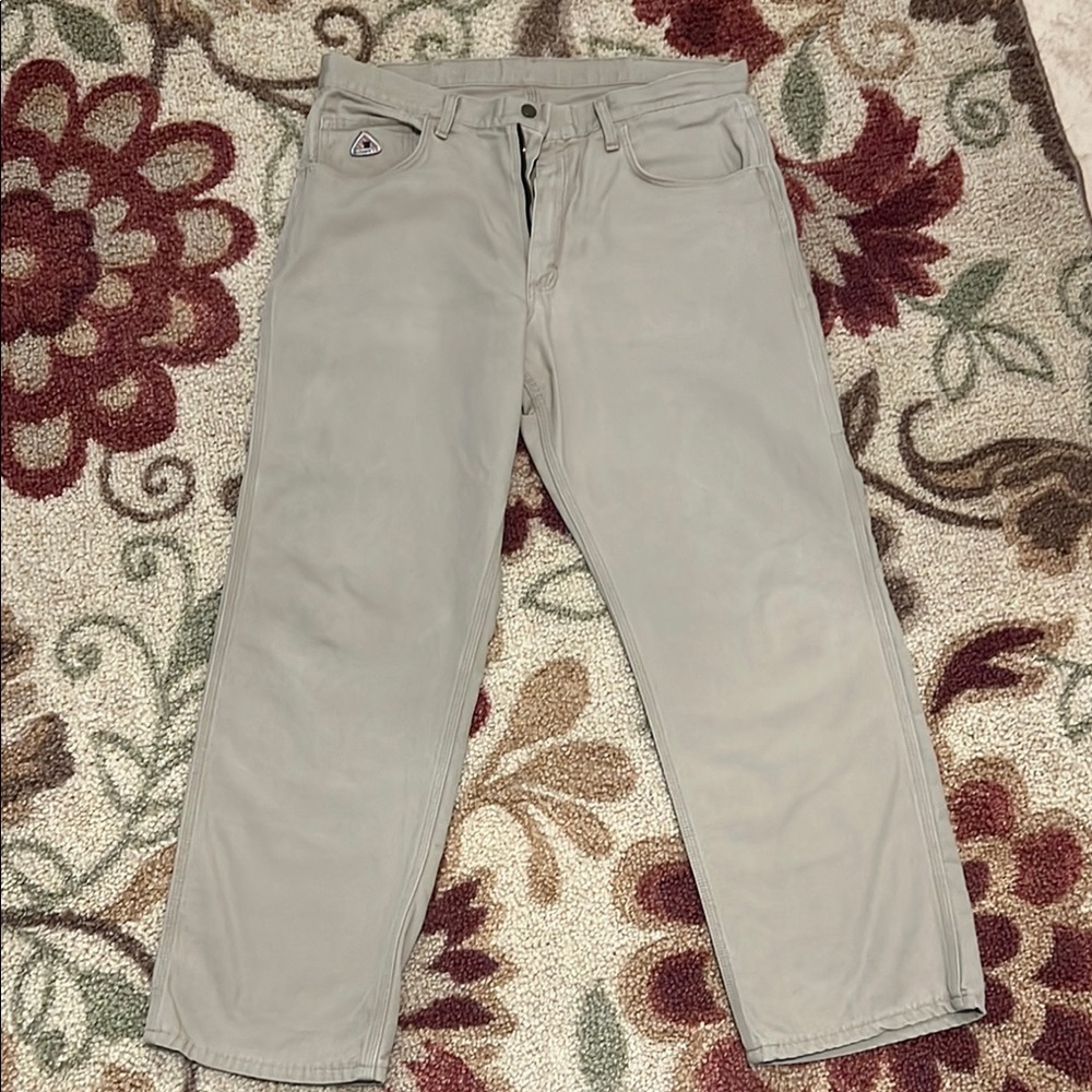 Bulwark FR tan men’s pants size 36x34